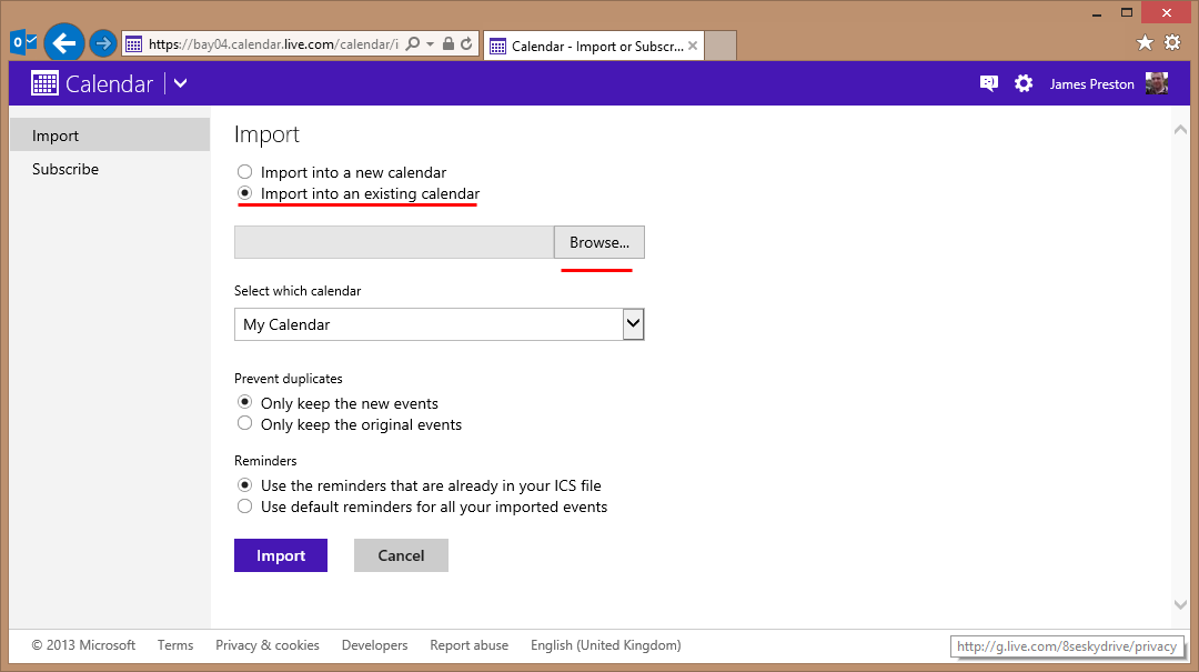 Import A Ics To Outlook My World Of IT
